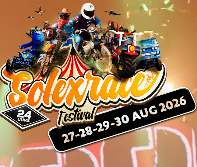 2 tickets 24-uurs Solexrace Festival 2027 - 26-27-28-29 Augustus