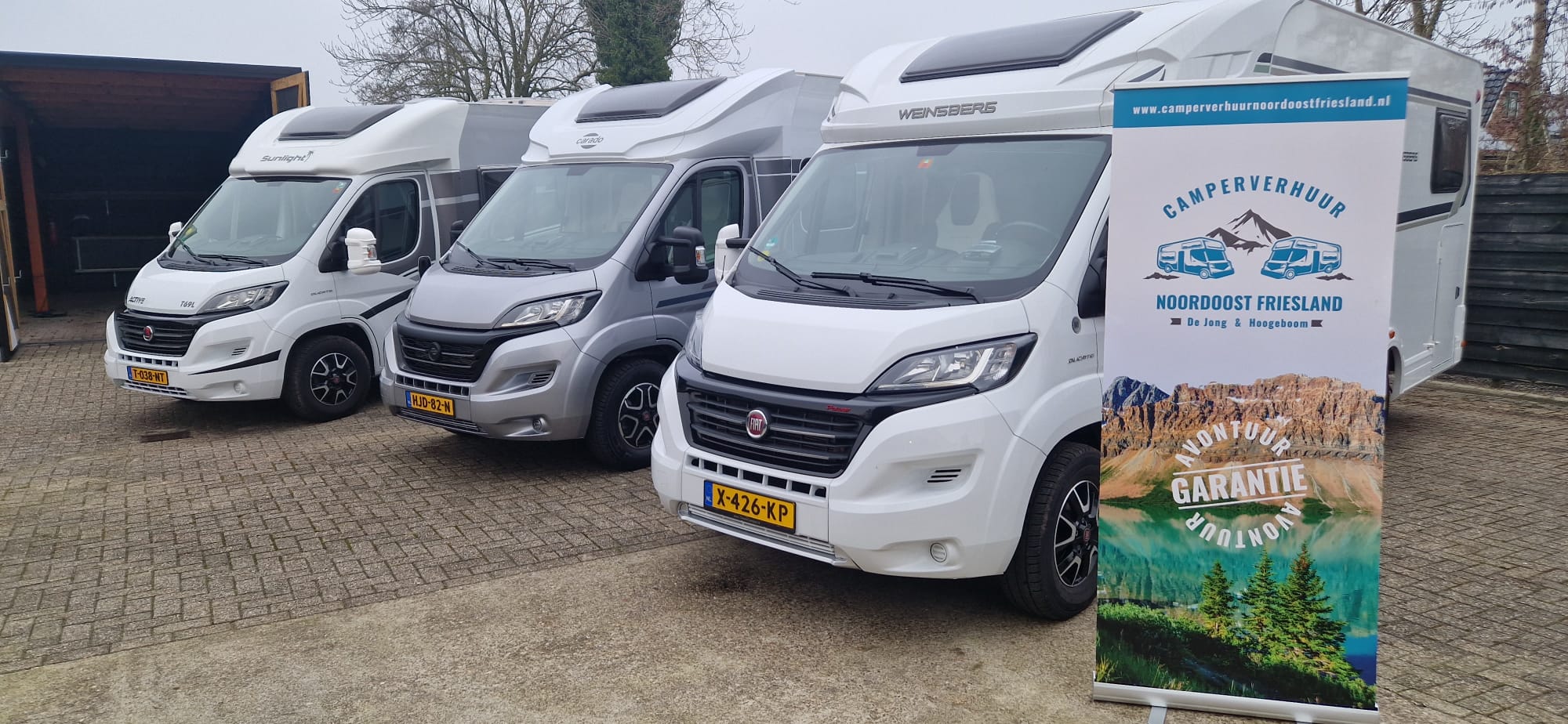 Hoofdprijs 2 weken gratis gebruik van een van onze campers