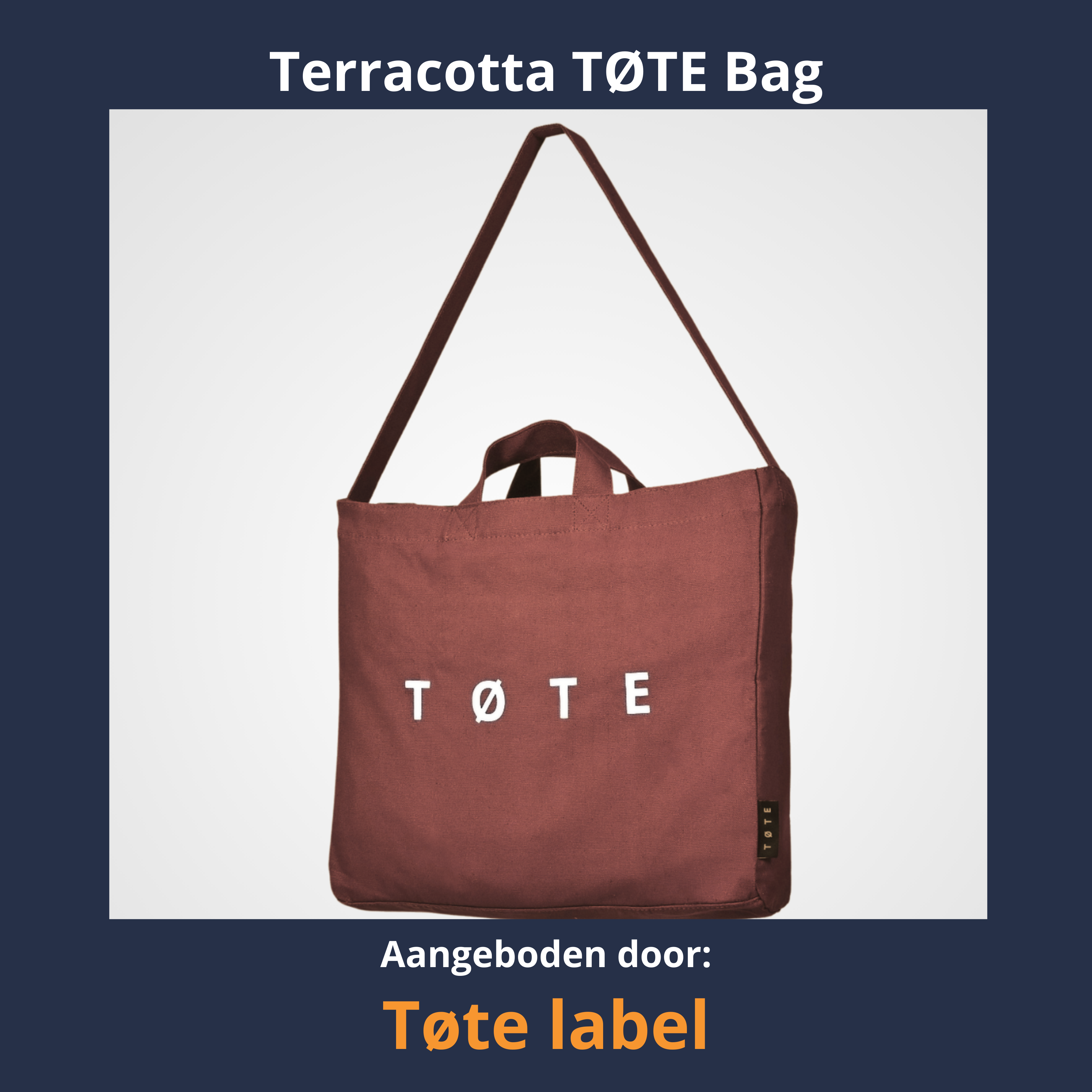 Tøte totebag Terracotta - TØTE staat voor een ontwerp dat klopt: in functie, stijl en ritme.