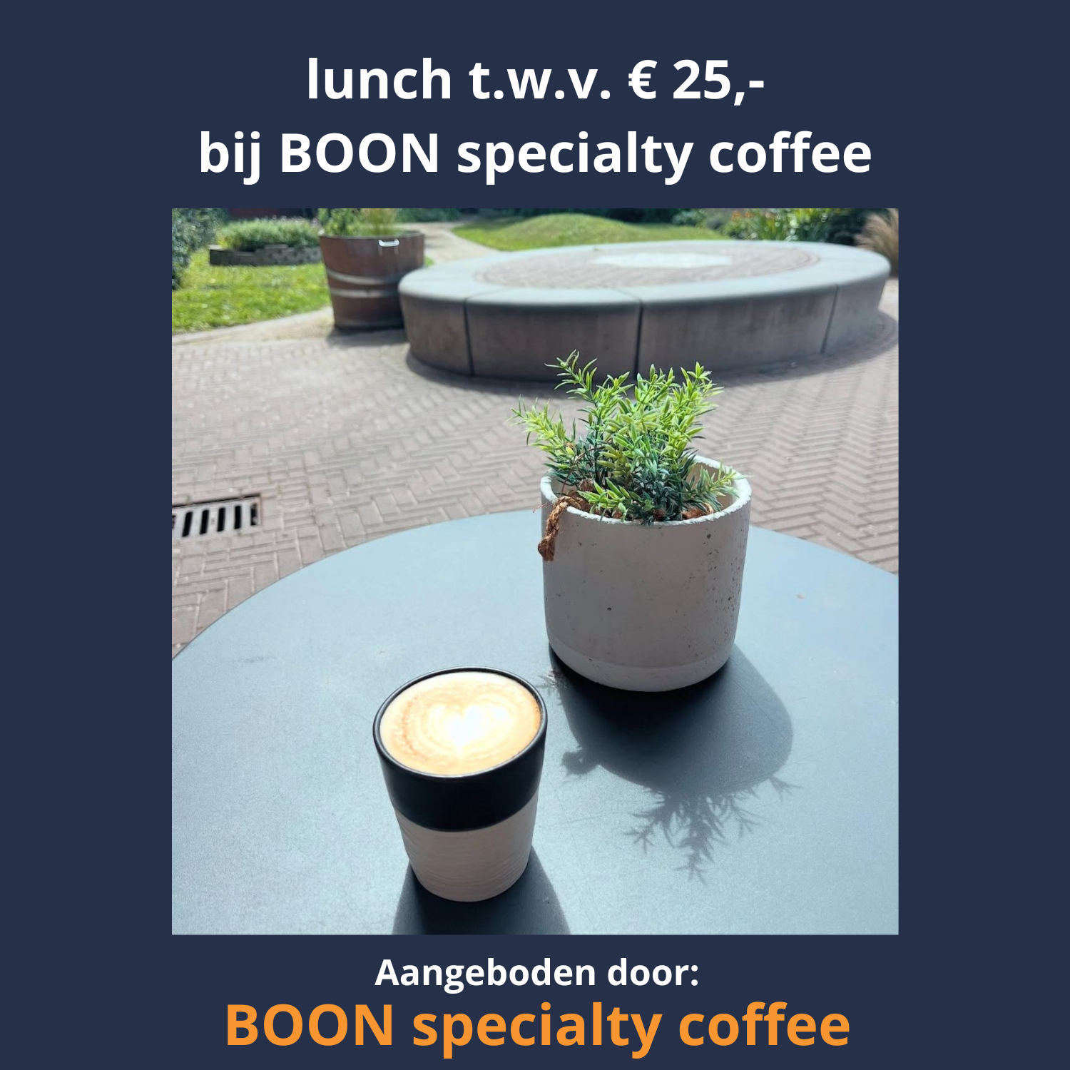 Lunch voor 2 personen t.w.v. € 25,- bij Boon specialty coffee in Almere