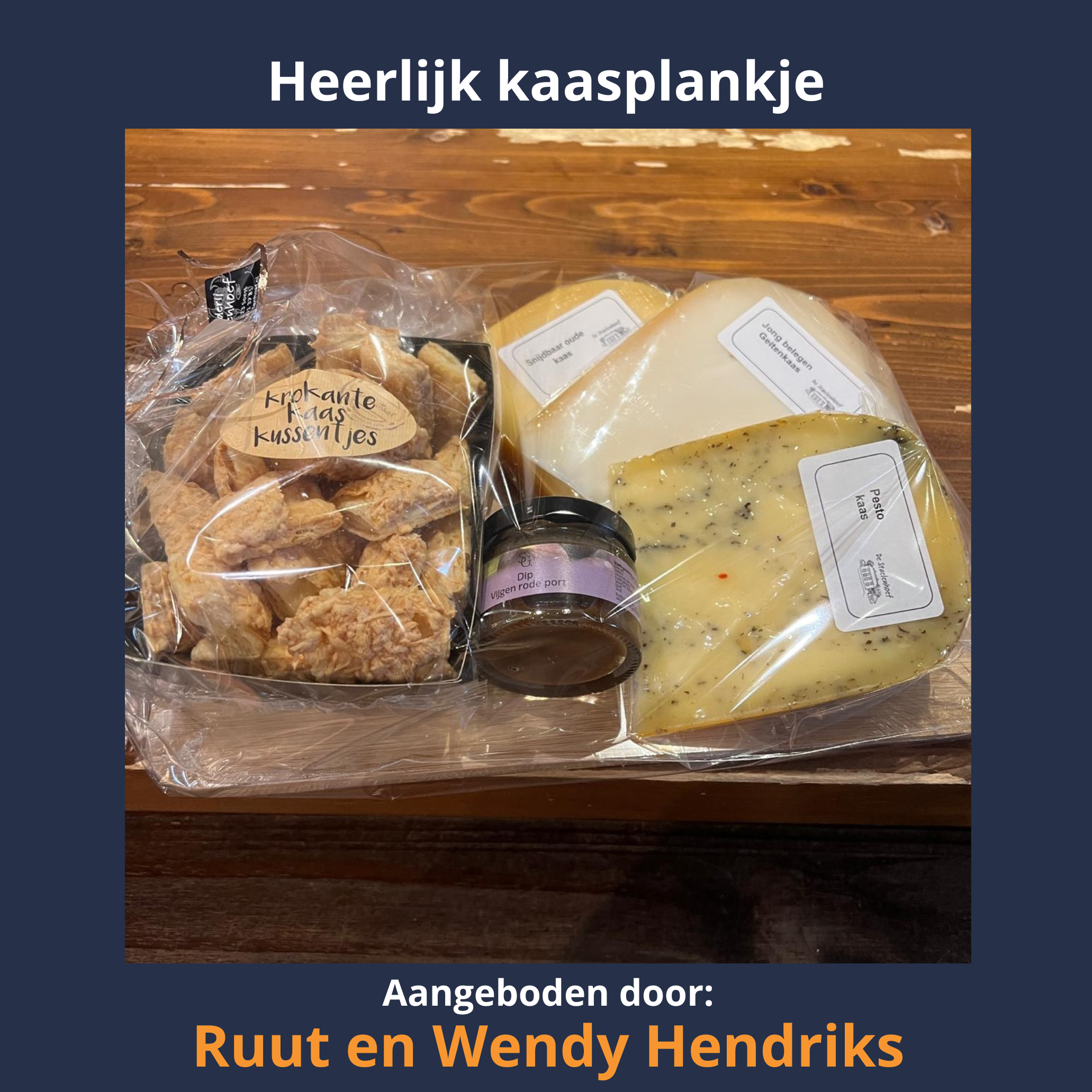 Een heerlijk kaasplankje t.w.v. 25 euro