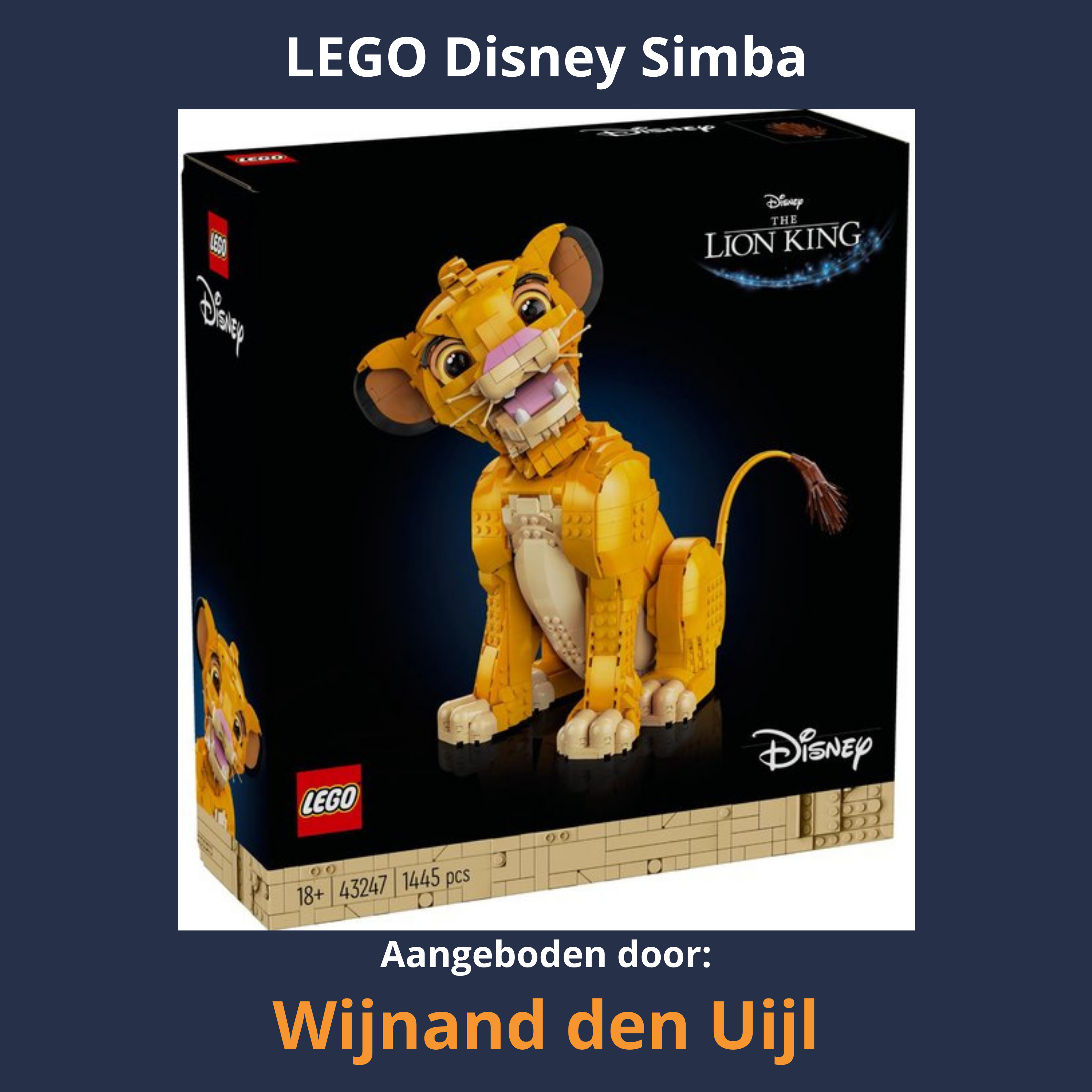 LEGO Disney Jonge Simba de Leeuwenkoning