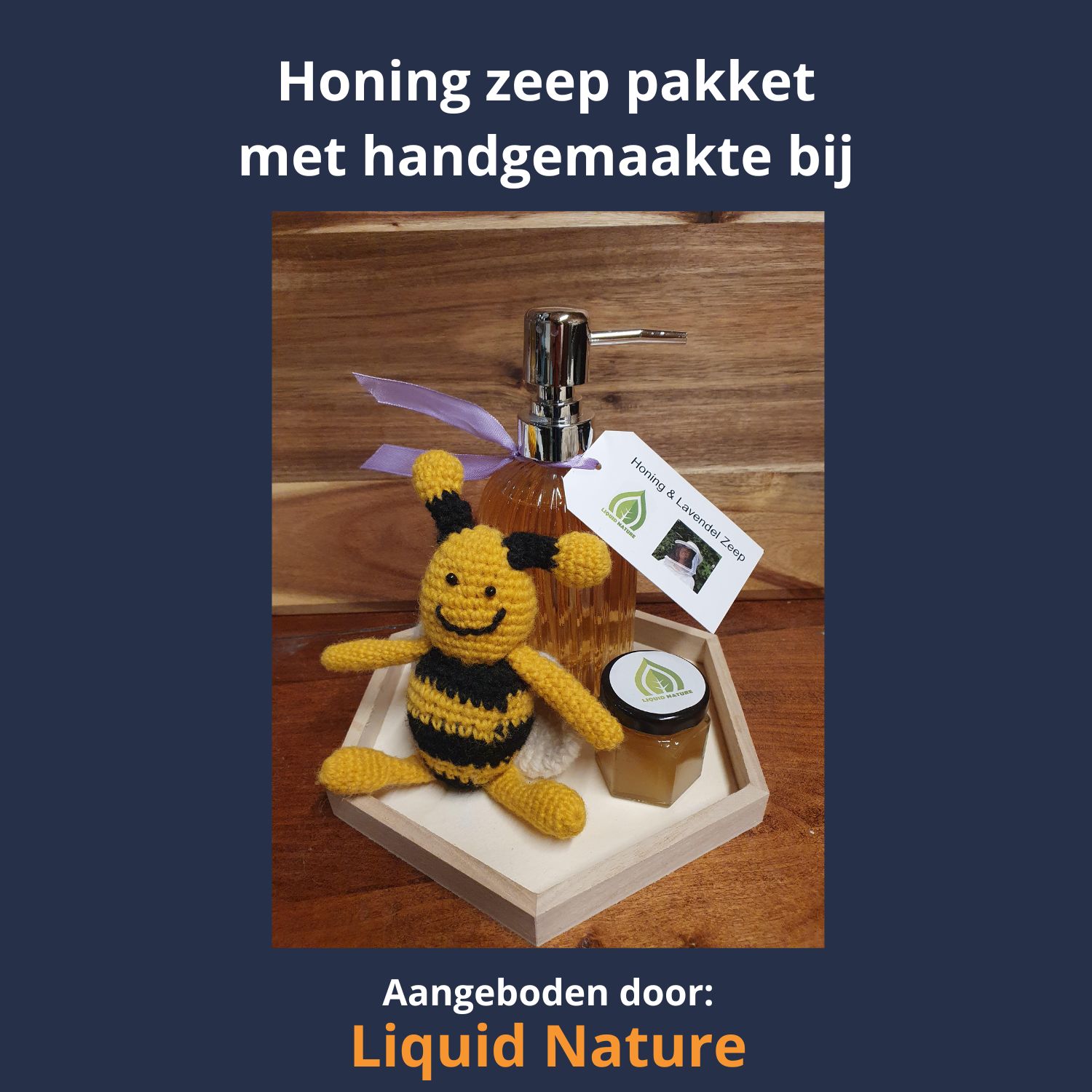 Honing zeep pakket met handgemaakte bij