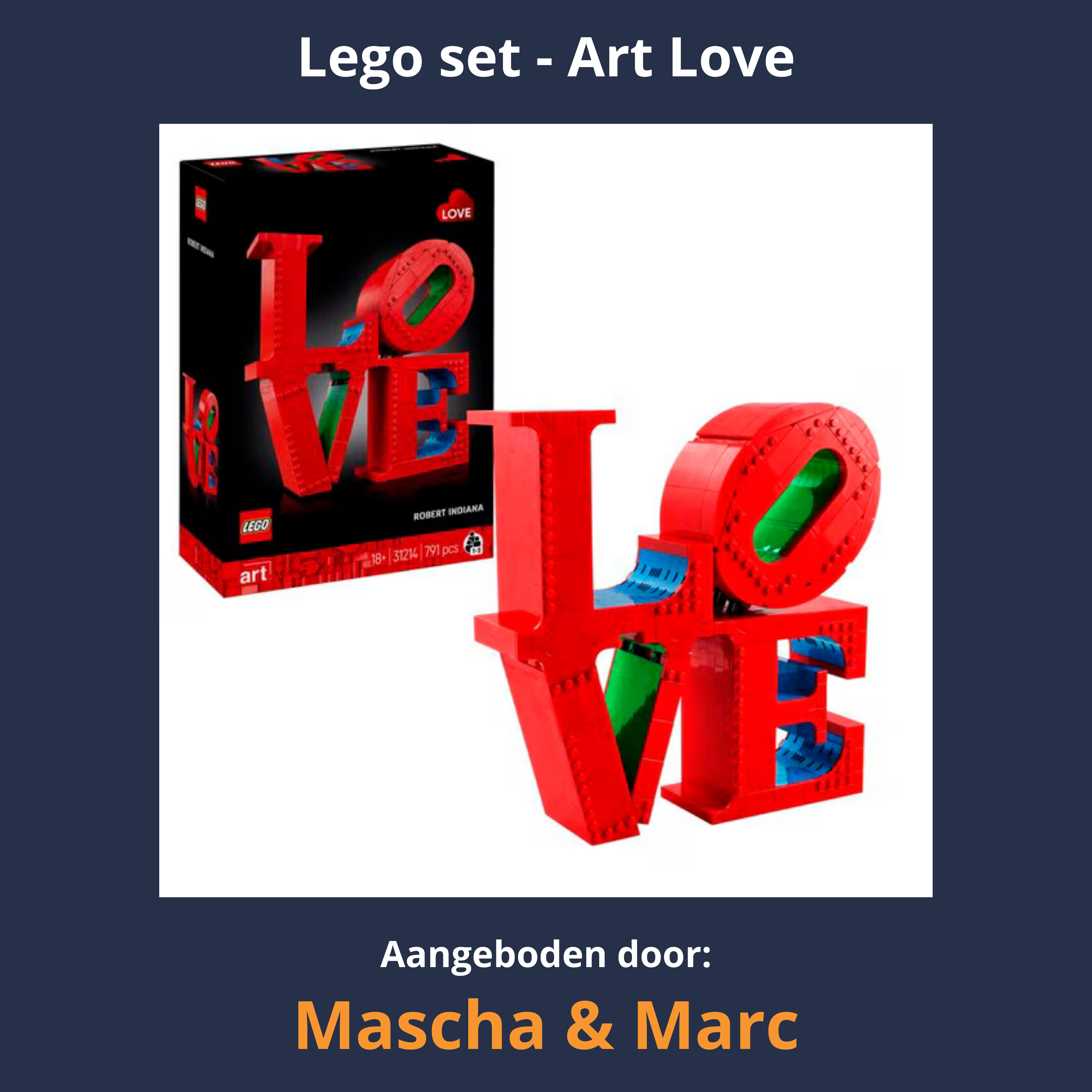 LEGO Art LOVE Bouwpakket.